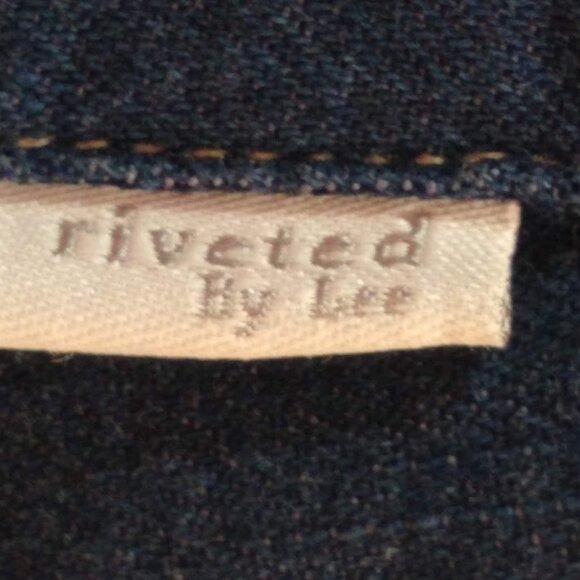 Vintage riveted by Lee women's soft denim short sleeve button down - Picture 3 of 12
